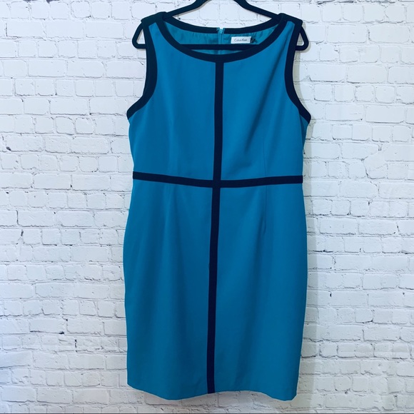 Calvin Klein Dresses & Skirts - Calvin Klein | Blue Shift Dress Size 16